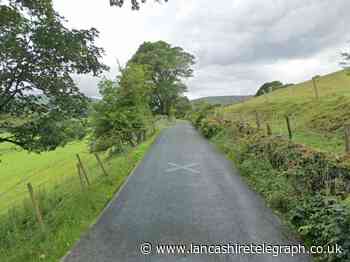 Country road closed near Dunsop Bridge due to crash