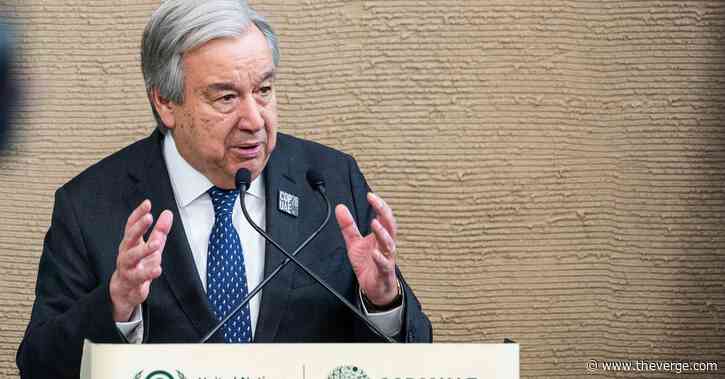 UN secretary-general labels humanity as ‘the meteor’ in fiery climate speech