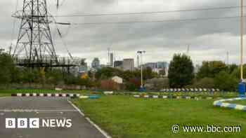 Tyre fire at former racing park