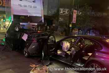 Chalk Farm Road crash: Delivery driver 'lucky to be alive'
