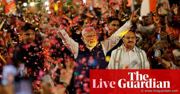 India election results 2024: Narendra Modi claims third term but projections show party unlikely to win outright majority – as it happened