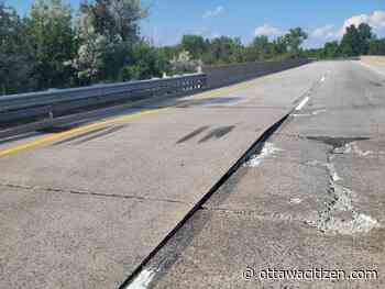 Eastbound highway overpass closed near Hawkesbury due to 'dangerous conditions'