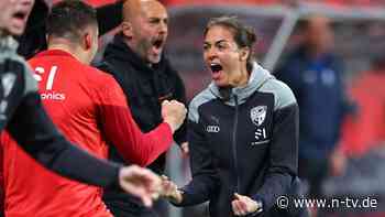 Wittmann am Ziel ihrer Träume: Erste Cheftrainerin im deutschen Männerfußball beißt sich fest