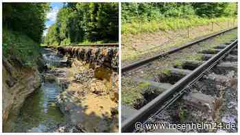 Unwetter stoppt Chiemgau-Bahn: Wann sie wieder fahren soll und warum Ortschefs frustriert sind