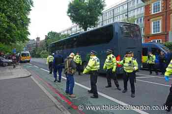 Lewisham woman denies obstructing coach in asylum seeker protest