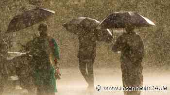 Es drohen wieder heftige Regenfälle: Warnung vor schwerem Gewitter im Kreis Rosenheim