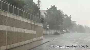 Warnung vor schwerem Gewitter! Heftige Zelle mit Hagel über Rosenheim