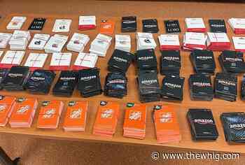 Three Toronto residents charged by OPP after 1,500 stolen gift cards seized