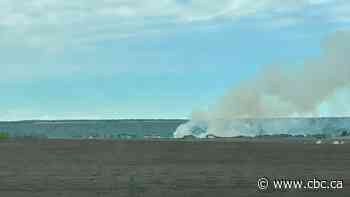 Grass fire in Springbank extinguished after threatening nearby community