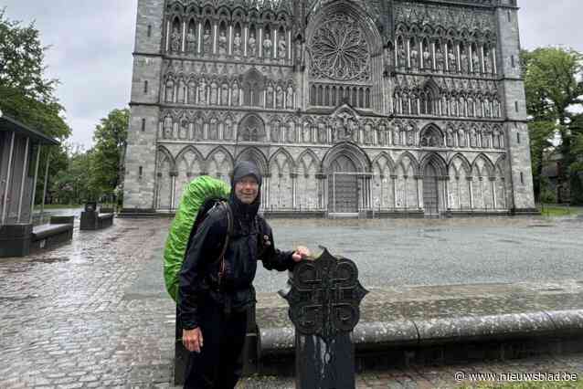 Bert (58) komt aan in Noorse Trondheim na pelgrimstocht van 619 kilometer: “Soms was het afzien, maar ik werd beloond met prachtige uitzichten”