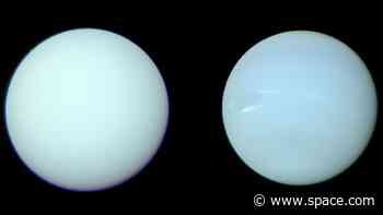 Weird magnetic fields of Uranus and Neptune may come from strange space chemistry