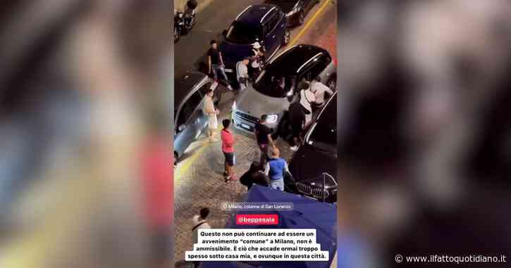 Milano, rissa nel quartiere della movida: ubriaco litiga con un gruppo di ragazzi e poi tenta di investirli mentre loro prendono a pugni l’auto