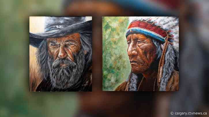 George Canyon shows off his brush strokes at western art auction this weekend in Calgary