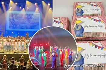 Kleuters OLVP Bornem bouwen een feestje op de planken van CC Ter Dilft