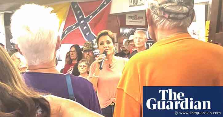 Revealed: Trump ally Kari Lake gave speech in front of Confederate flag