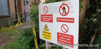 Trespassers cause damage to derelict building site in Poole