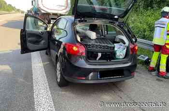 FW Alpen: Auffahrunfall zwischen Pkw und Lkw