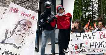 Docenten steunen studenten die watermeloenbuttons maken én een ravage aanrichten: ‘Dit zijn geen hooligans’