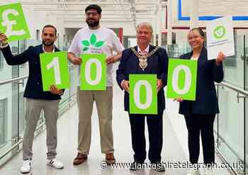 Blackburn firm joins peace group to make hospital donation