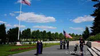 Cemetery visit will close out Biden trip to France that's served as a rebuke to Trump