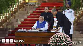 Narendra Modi sworn in for third term at grand ceremony in Delhi
