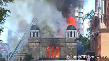 Century-old church, Group of 7 artwork destroyed in downtown Toronto fire