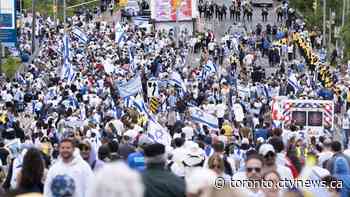 Toronto 'Walk with Israel' event held amid high security, faceoffs with protesters
