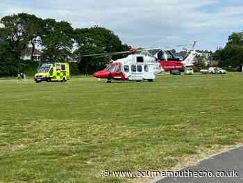Helicopter scrambled over Poole as diver injures himself in sea