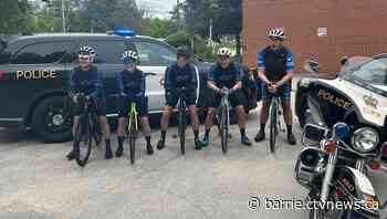 Police Sgt. on cross-country cycling journey stops in Collingwood