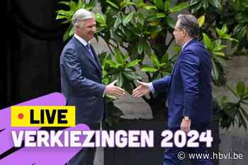 LIVE VERKIEZINGEN. Van Grieken en De Wever bij de koning - Van Quickenborne zet stap opzij