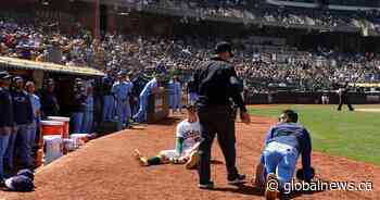 Kikuchi’s collision with Athletics player has Jays’ pitcher going viral