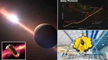 'Cataclysmic' collision of giant asteroids is discovered by NASA's James Webb Space Telescope around a nearby star - and it only happened 20 years ago, scientists say