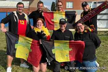 Vriendengroep laat alle matchen van Rode Duivels zien in feesttent: “We beschikken over ons eigen scherm”