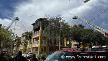 Suspect in custody in Miami apartment shooting, 3-alarm fire