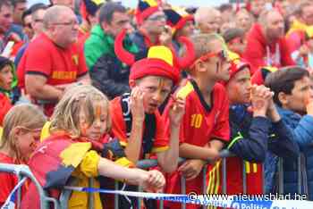 Matchen Rode Duivels te zien op groot scherm op Markt