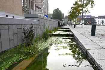 Lekkende waterbakken op marktplein krijgen nieuwe coating