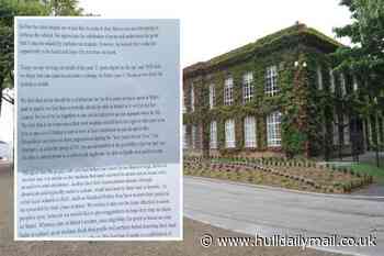 Heartbroken pupils write letter over prom rules as Hull school defends points system