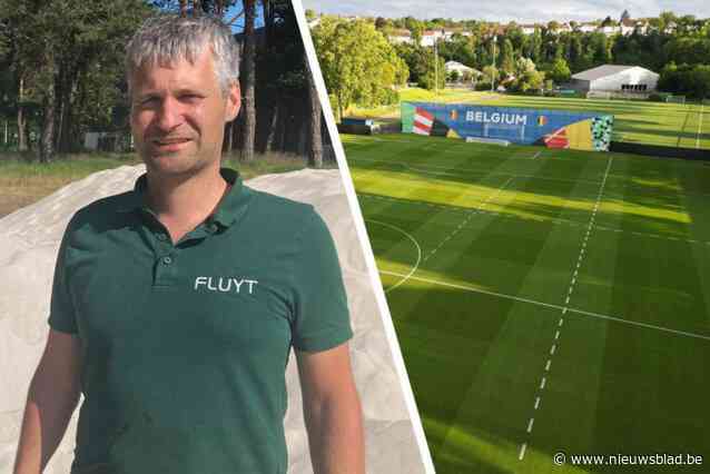 Rode Duivels trainen in Duitsland op perfecte grasmat, onder meer dankzij groundsman Wim (40): “ 160.000 liter zand naar daar getransporteerd”