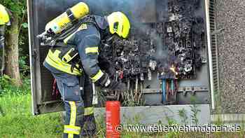 Brand in 20.000 Volt Trafohäuschen