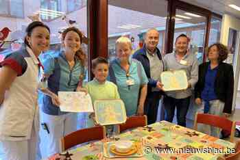 Mille (10) ontwerpt tekening voor nieuwe dienbladen AZ Turnhout: “Op plateau prijkt mascotte Kiko de aap”