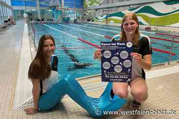 In Steinhagen schwimmen Meerjungfrauen zur Pool-Party