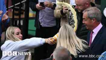 Woman charged after milkshake thrown over Farage