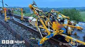 Runaway trolley hurtles towards rail workers