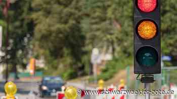 Nahe Oberreichenbach: Baustellenampel auf B 296 fehlt - beinahe hätte es gekracht