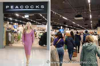 Atria Watford Peacocks unveiled by Caprice Bourret