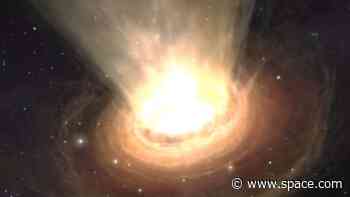 Hubble Telescope maps high-speed 'burps' from nearby feeding supermassive black hole for 1st time