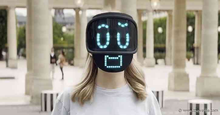 This LED mask hides your face behind a creepy pixelated smile