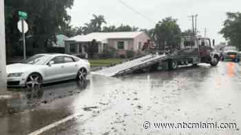 ‘It was bad': Drivers recount escaping cars amid rising floodwaters in Hollywood