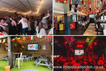 Euros games at pubs in south east London