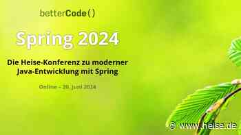 heise-Angebot: Java-Entwicklung mit Spring: Letzte Tickets für die Online-Konferenz sichern